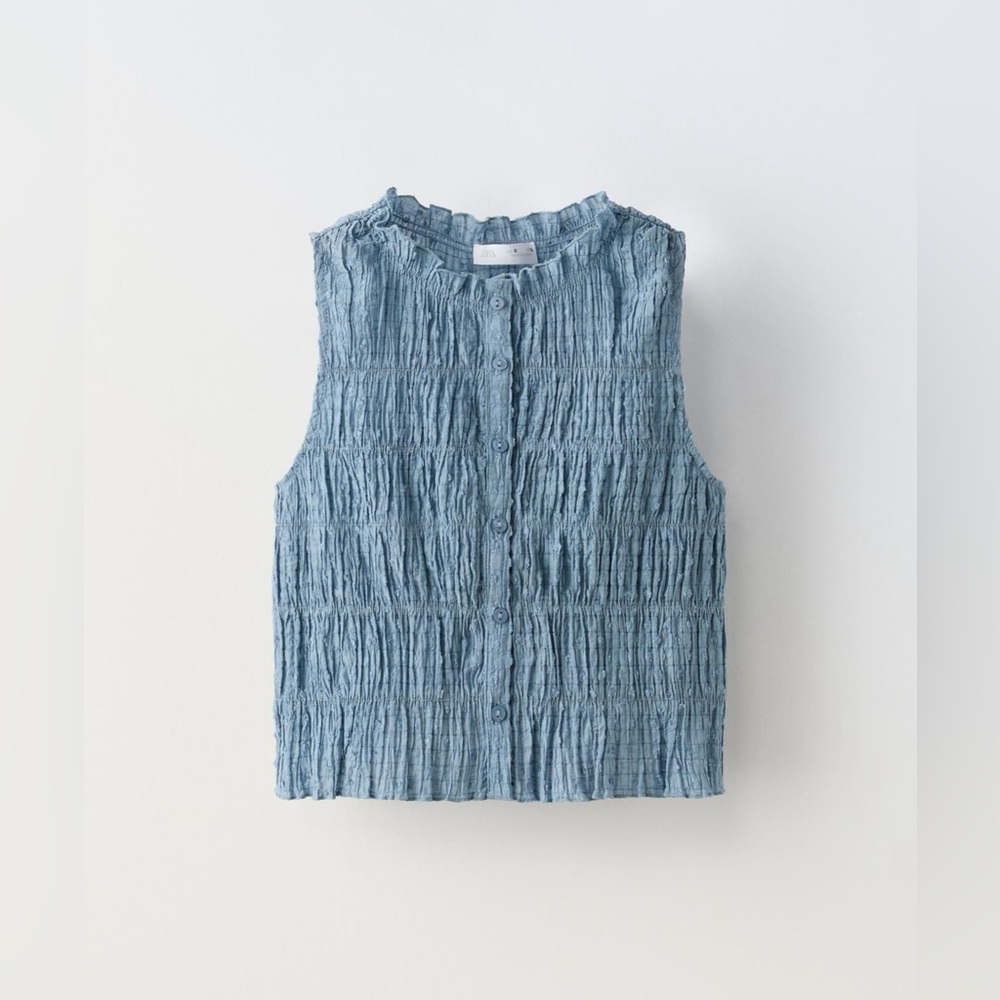 Girsl 13-14 DOTTED MESH ELASTIC TOP